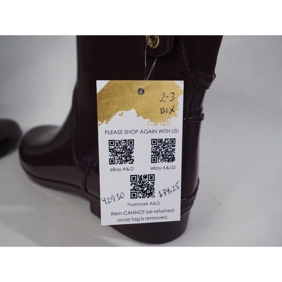 Michael Kors Purple Waterproof Ankle Rain Boots, Size 10 (US) - Picture 14 of 14